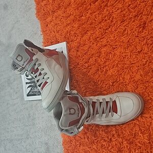 Ferragamo men sneakers! Gray/burgundy 11D